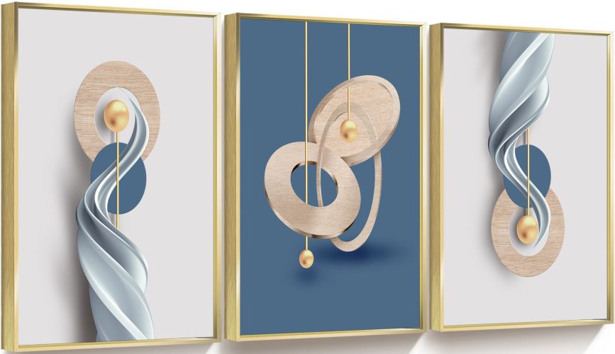 Framed Canvas Wall ArtOil Paintings Impressionism Aesthetic Prints Canvas Paintings for Living Room Bedroom Office Home; 3 Panels Framed Canvas Wall ArtOil Paintings Impressionism Aesthetic Prints Canvas Paintings for Living Room Bedroom Office Home; 3 Panels